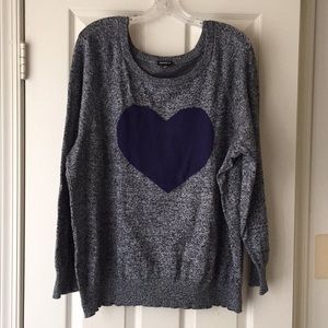 Torrid Heart Cotton Sweater Size 3